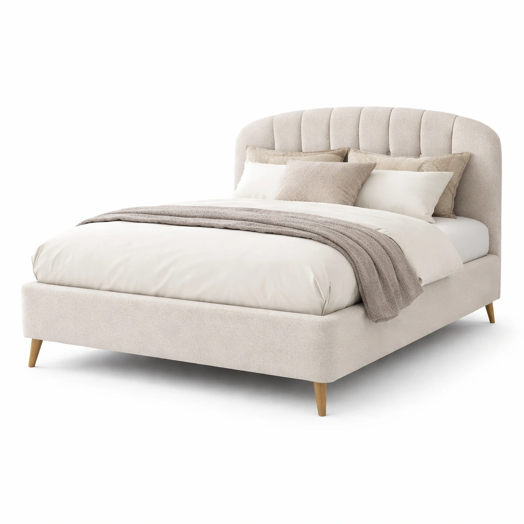 Polsterbett Beige gross-danorae